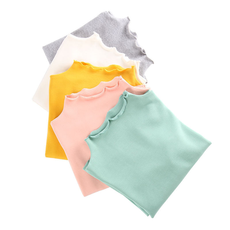 Children’s White Cotton Long-Sleeve Base T-Shirt