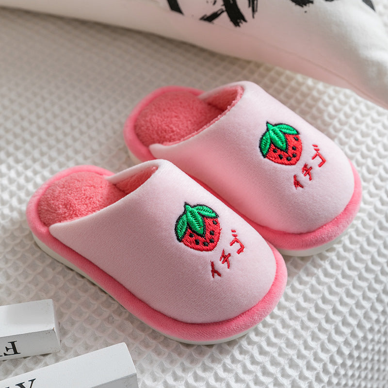 Children's Winter Warm Cotton Slippers Non-Slip