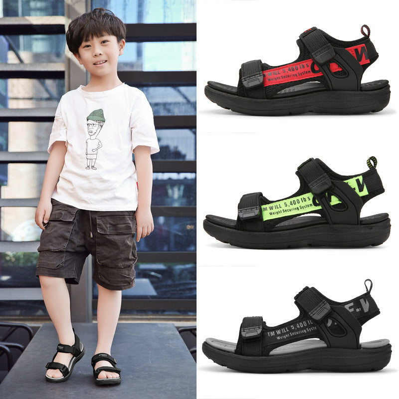 Solid Boys’ Sandals | Soft Sole Beach Shoes Size 41
