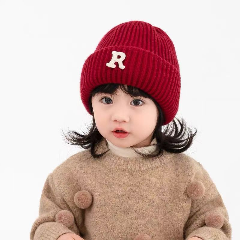 Kids Knitted Woolen Winter Hat with Ear Protection