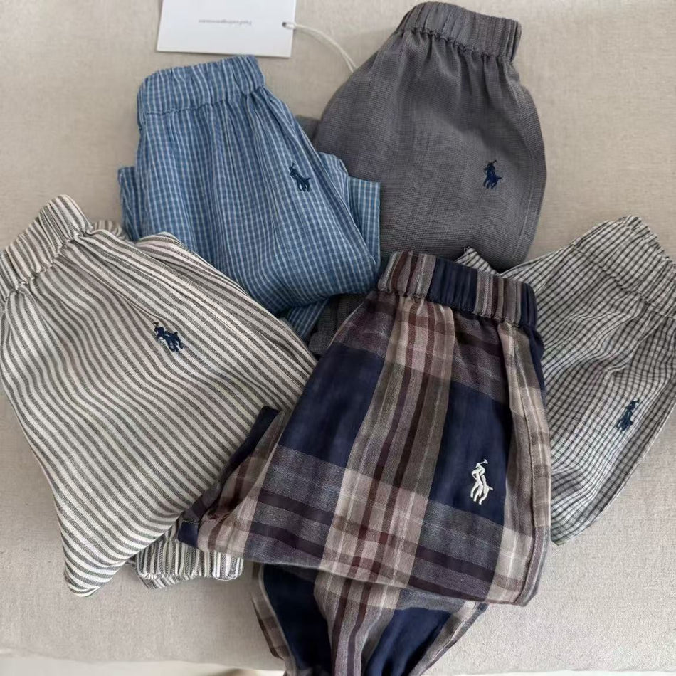 Kids Anti-Mosquito Plaid Jogger Pants Summer 2025