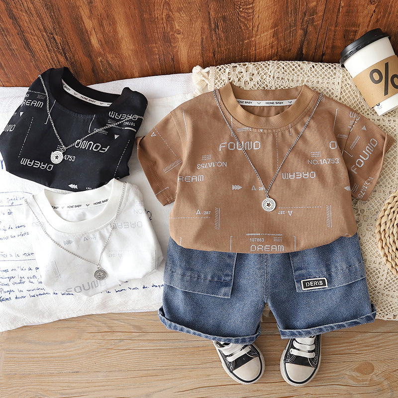 Boys 2026 Summer Two-Piece Long Sleeve Set
