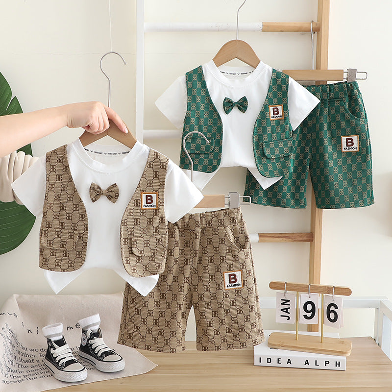 Boys 2025 Summer Western 2-Piece Suit (1-5 Yrs)