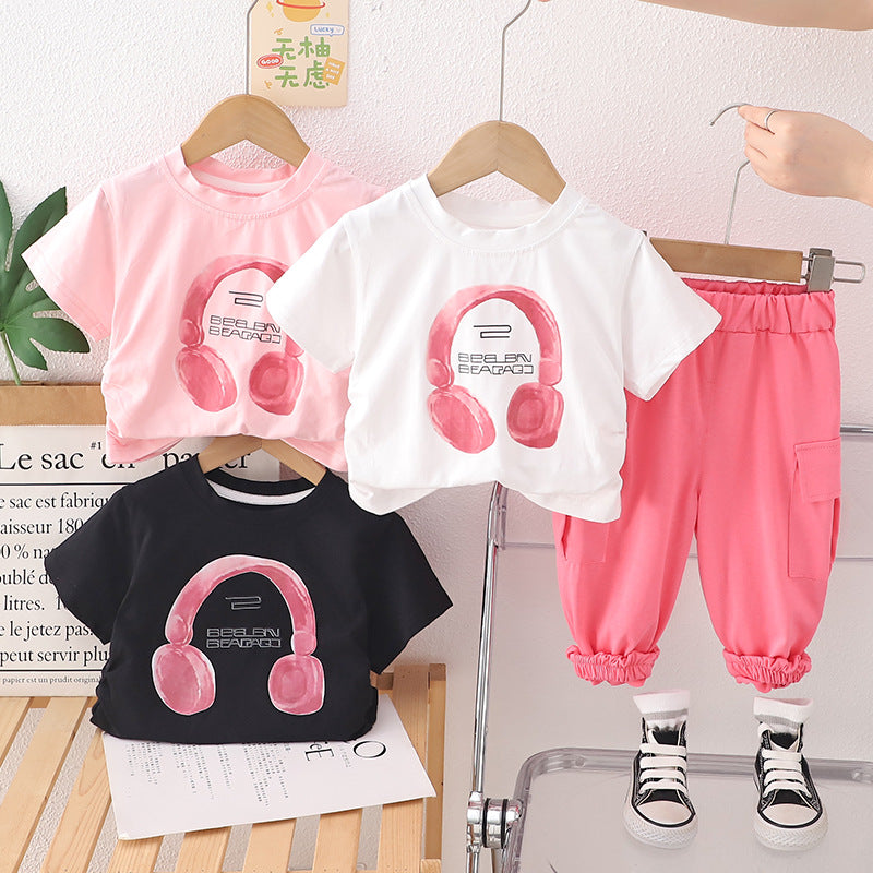 Girls 2025 Summer Casual 2-Piece Set
