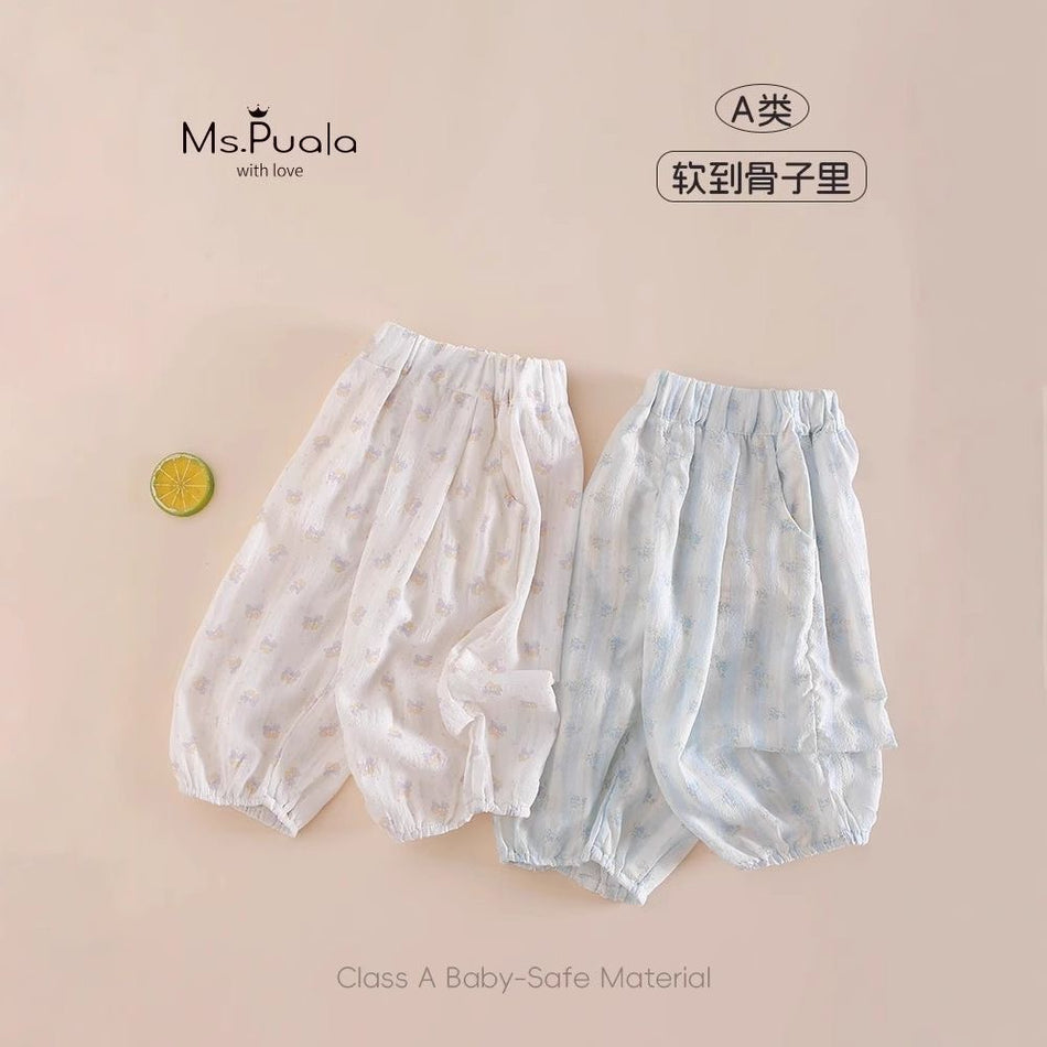 Girls 2025 Summer Anti-Mosquito Nine-Point Pants