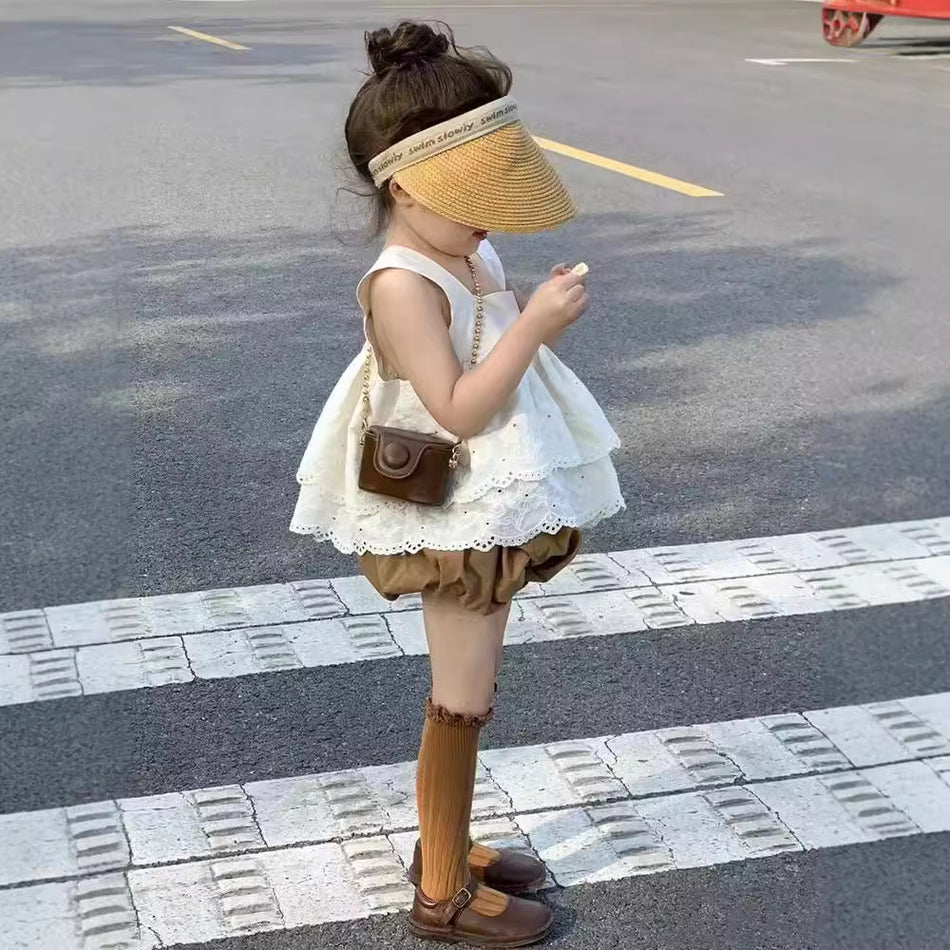 Korean Girls Summer Vest & Doll Shirt 2023