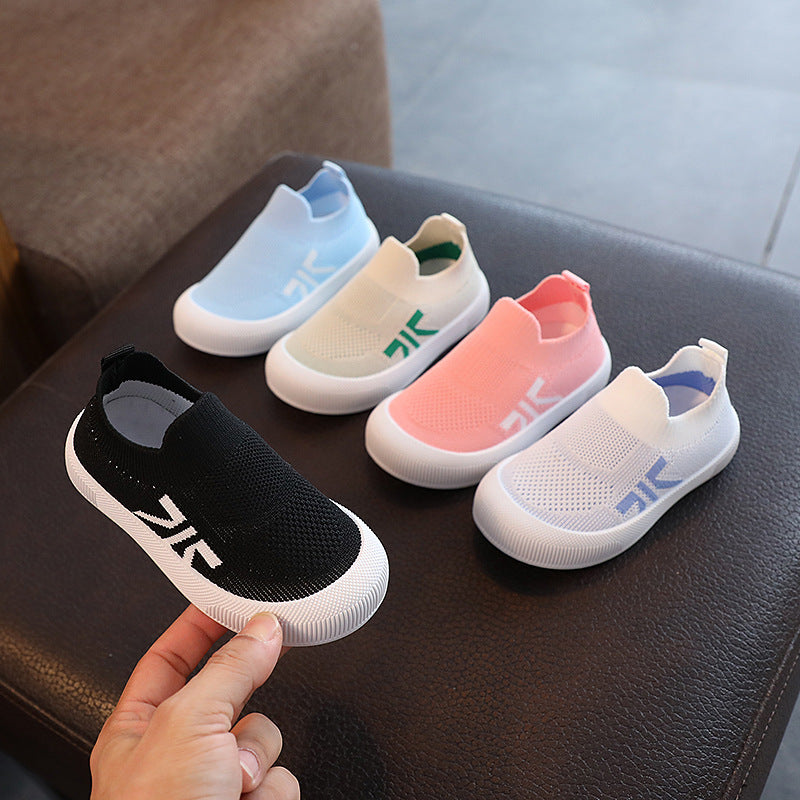 Korean Kids Flying Woven Shoes – Spring & Autumn 2025