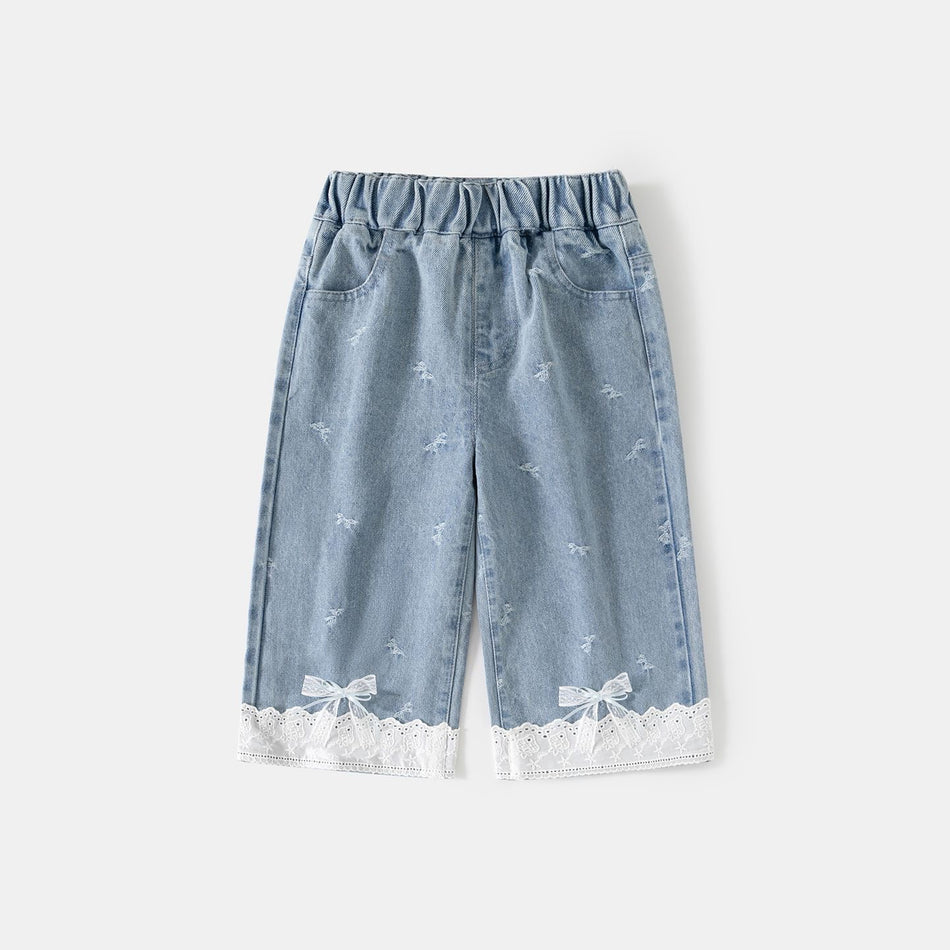 Girls Straight Jeans Pants Spring-Autumn 2026