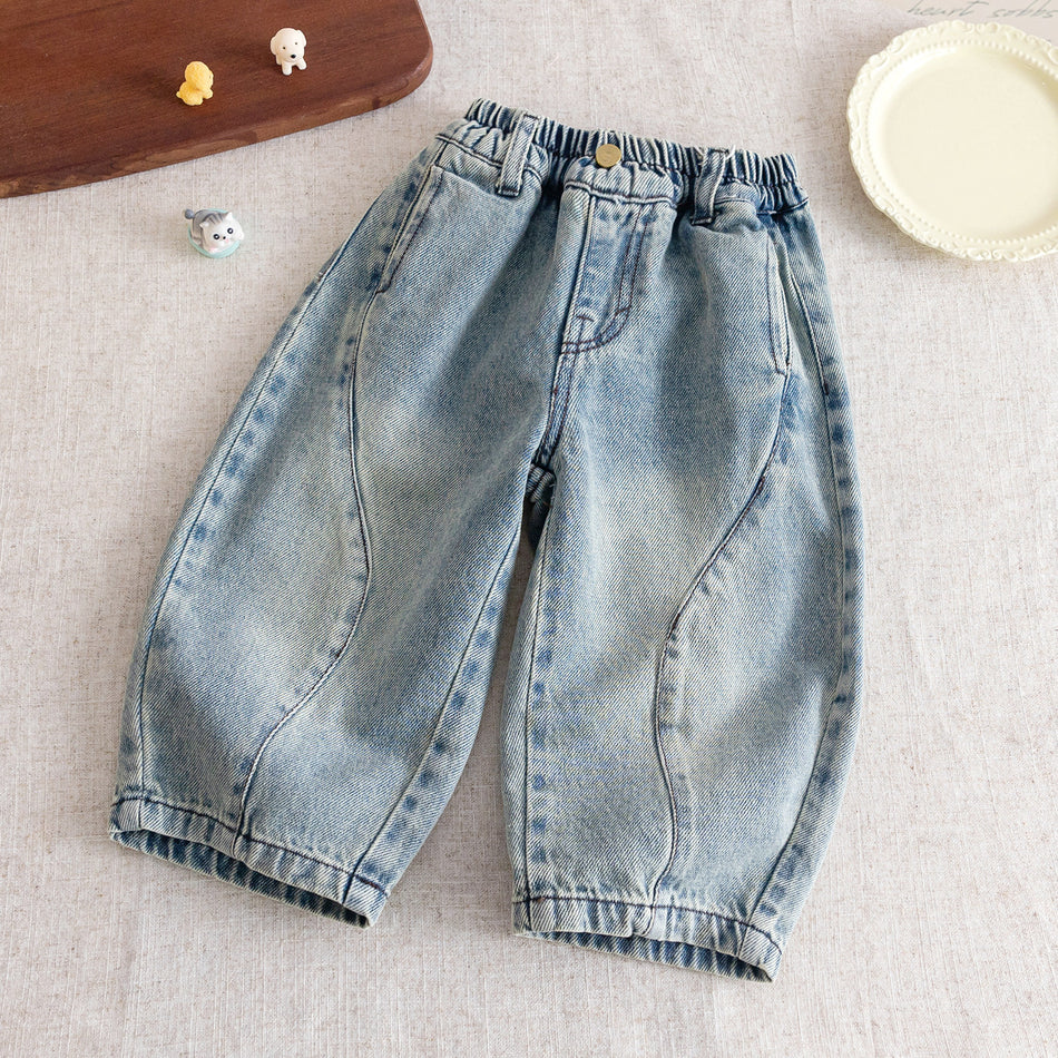 Boys Light Blue Washed Jeans Spring 2026
