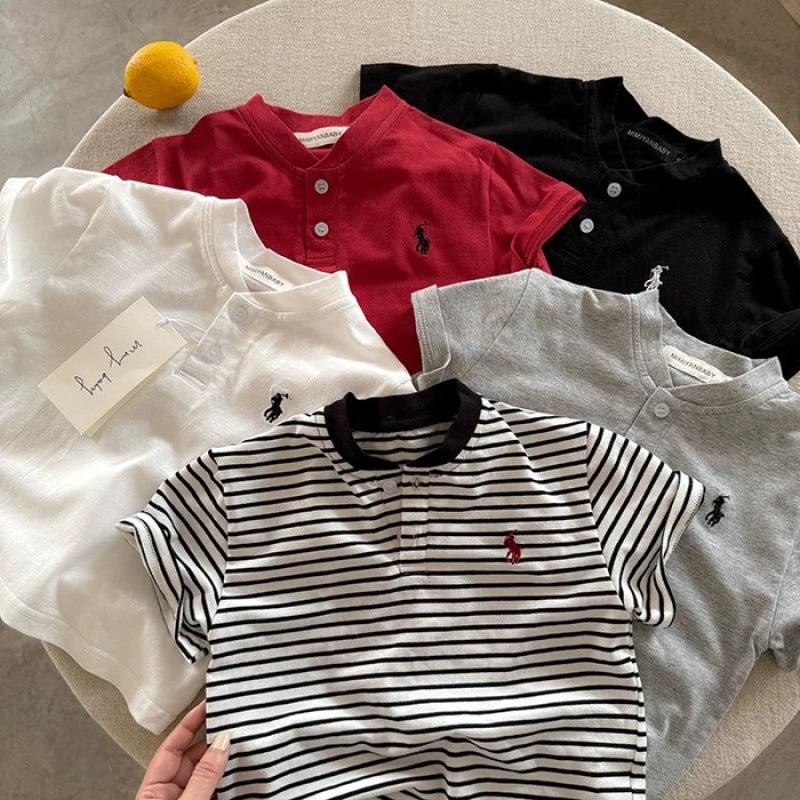 Kids Japanese-Style Polo T-Shirt Summer 2025