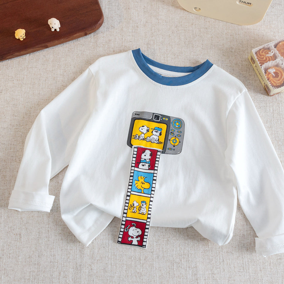 Kids 3D Cartoon Cotton Long-Sleeve T-Shirt 2026