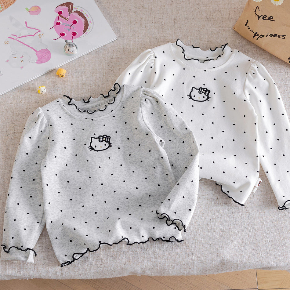 Girls Polka Dot Long-Sleeve T-Shirt Spring 2026