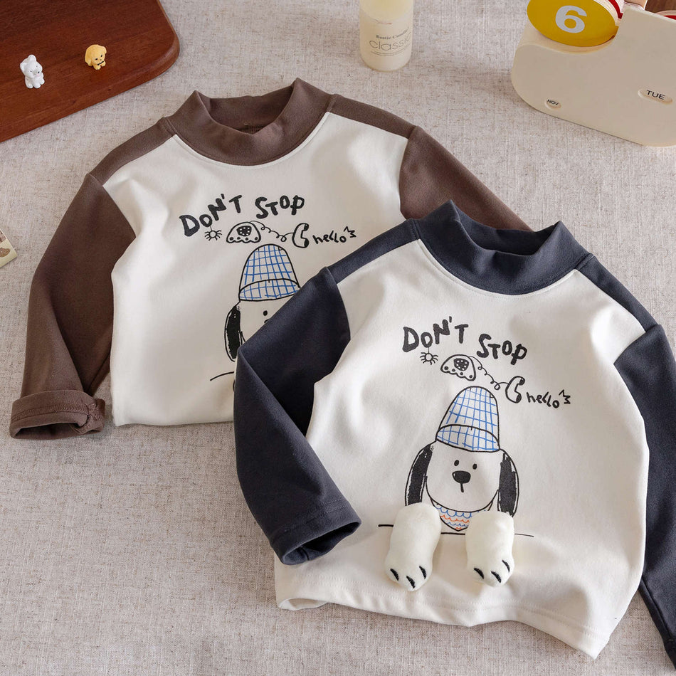Kids Color-Block Thermal Long-Sleeve T-Shirt 2025