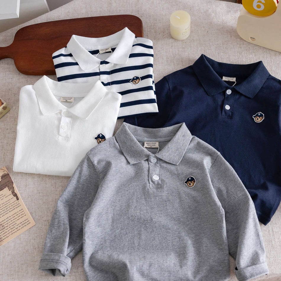 Boys Striped Polo Shirt Autumn 2025