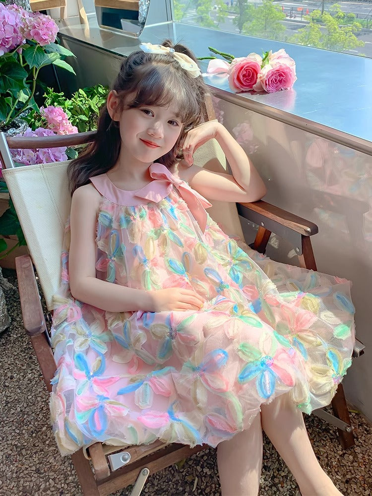 2025 Girls Summer Princess Dress Sleeveless Skirt
