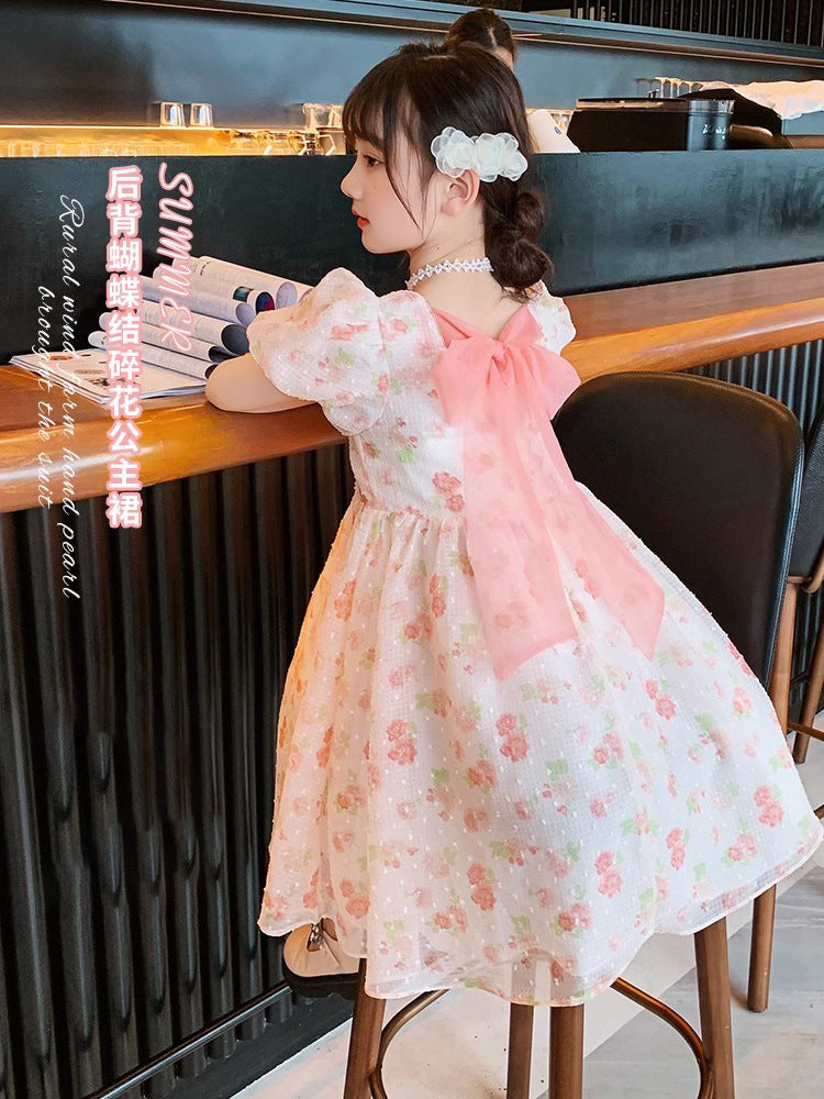 2025 Girls Korean-Style Summer Princess Dress