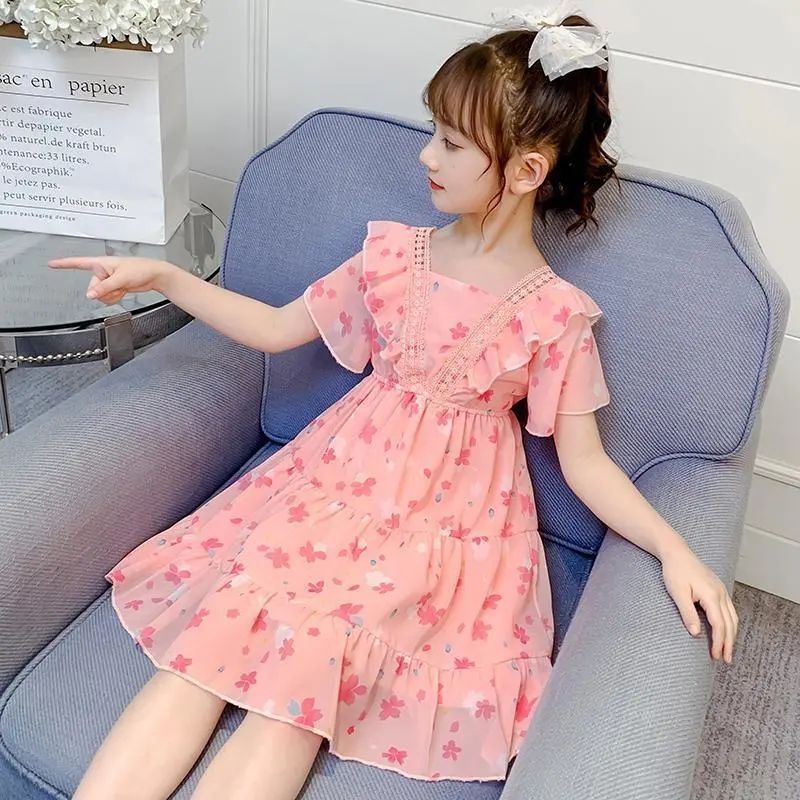 2025 Girls Korean-Style Summer Princess Yarn Skirt
