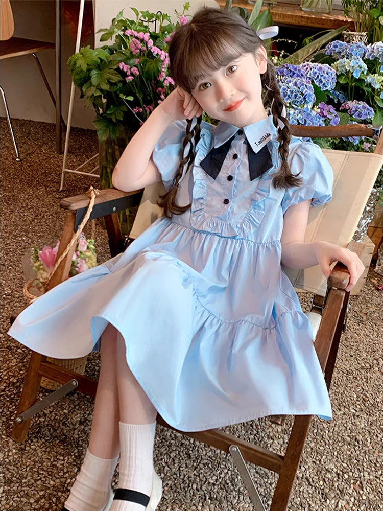 2025 Girls College-Style Summer Polo Skirt