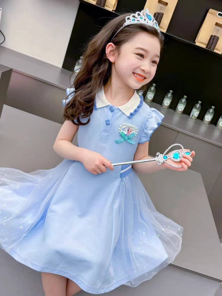 2024 Aisha Girls’ Polo Princess Summer Dress