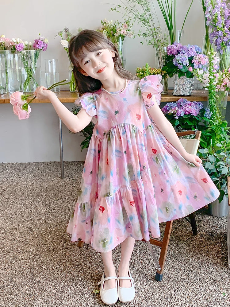 2025 Girls Western-Style Summer Princess Dress