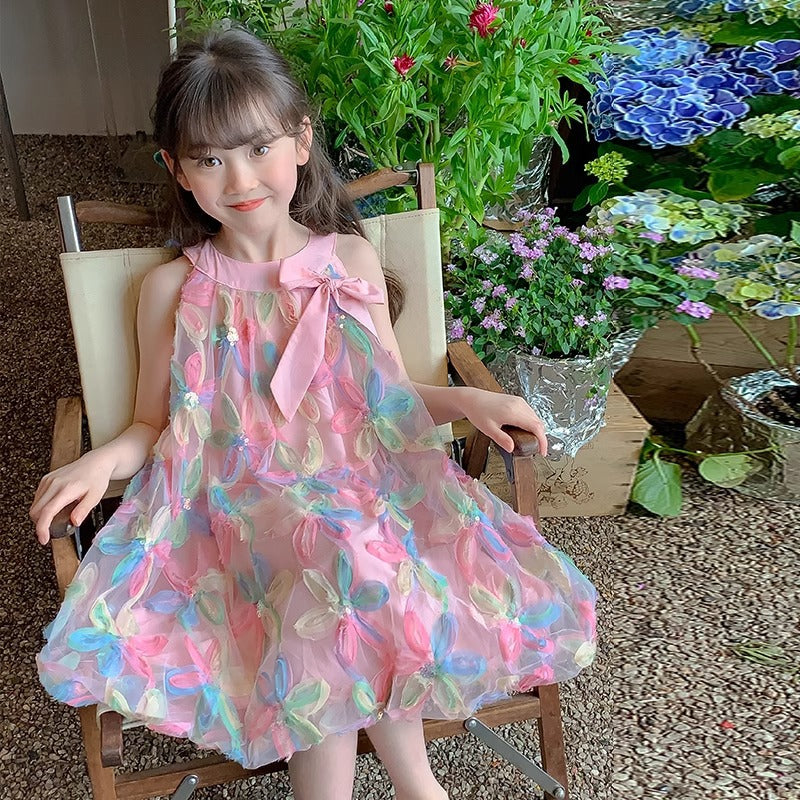 Girls Summer Slip Dress 2025 Seaside Style Dress