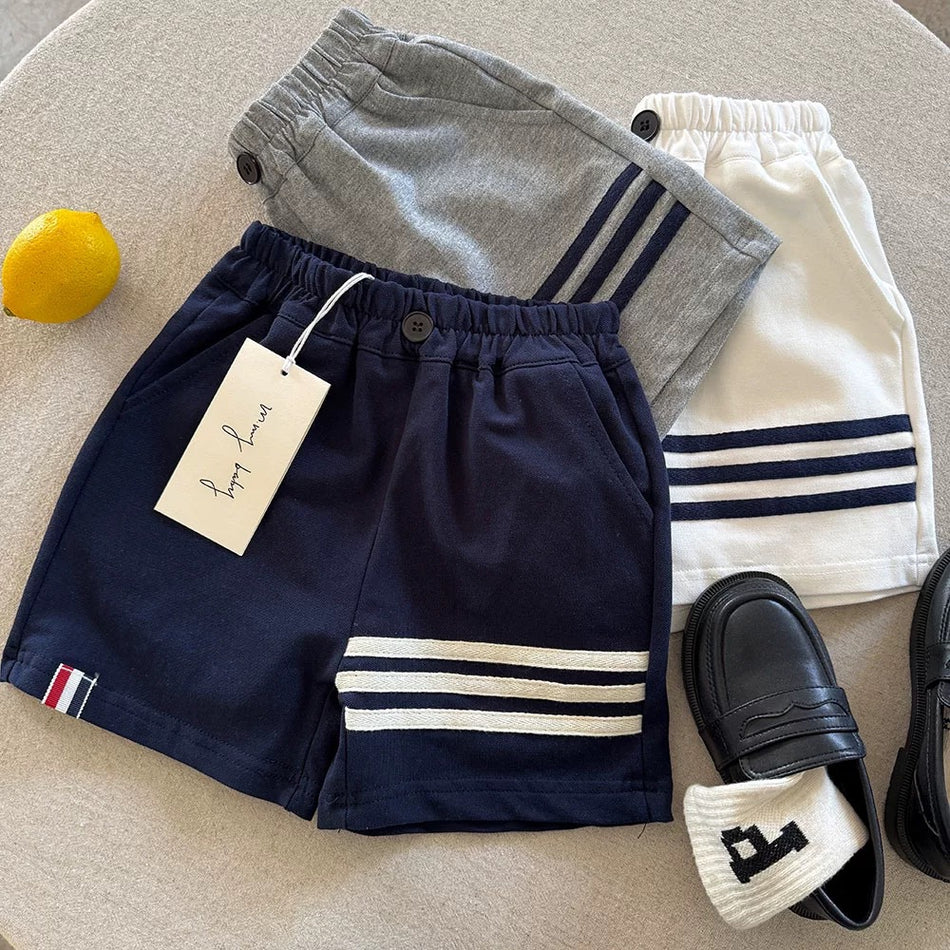 Kids Cotton Sports Shorts 2025 Mid-Length Summer Wear