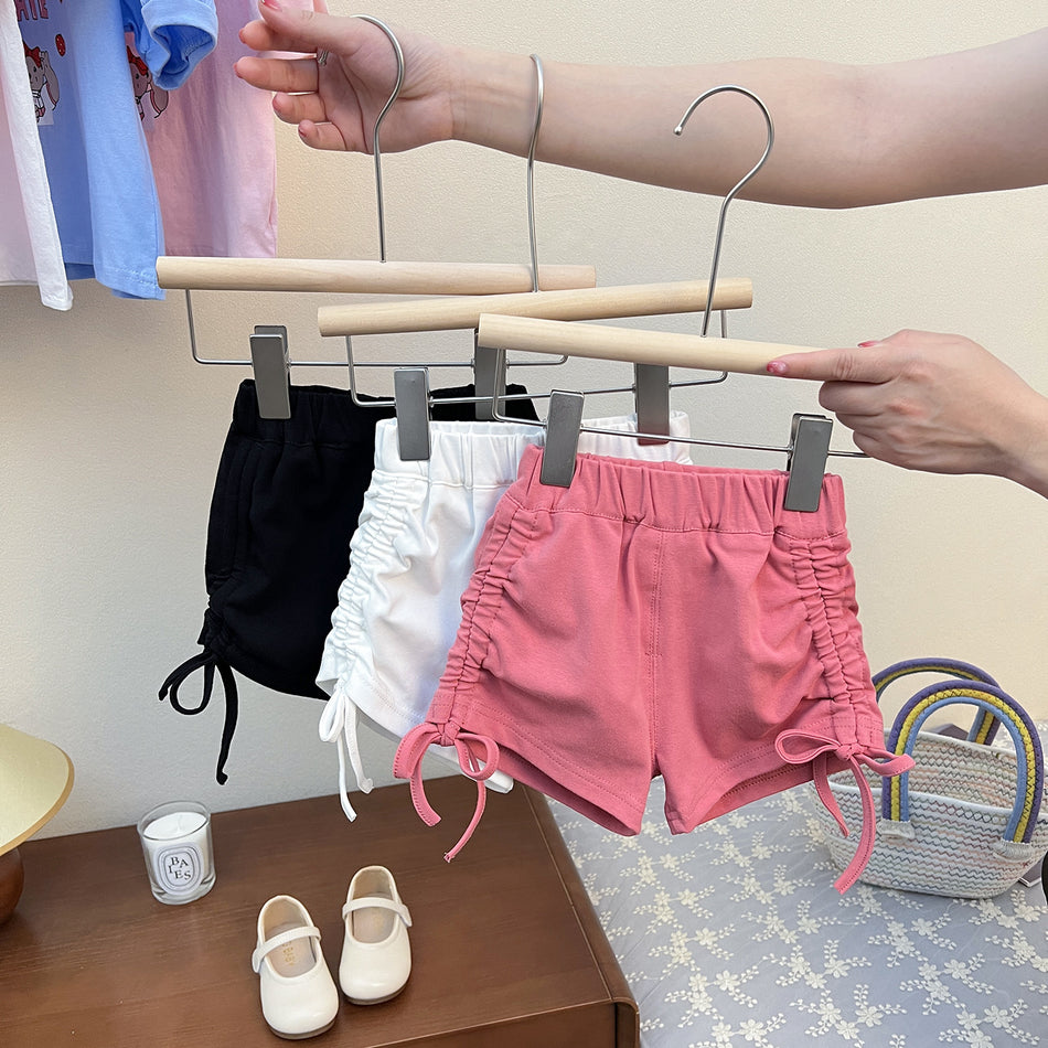 Girls Pleated Summer Shorts 2025 Korean Style Casual