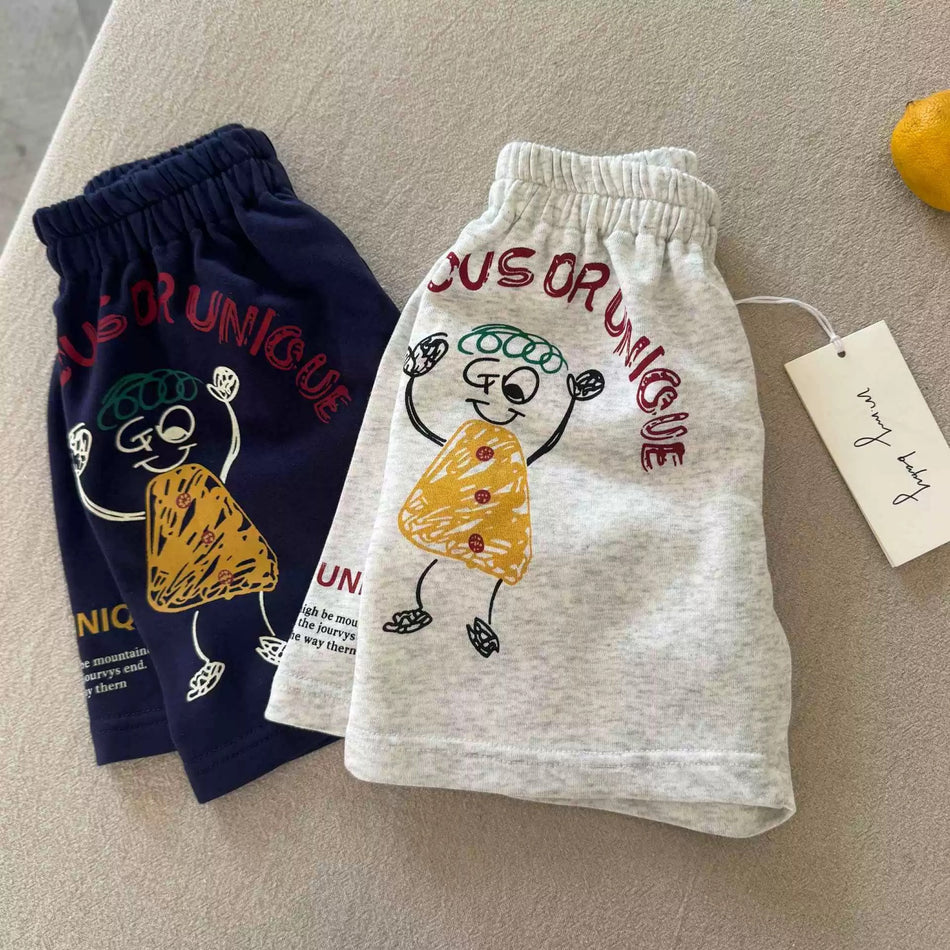 Kids Cartoon Cotton Shorts 2025 Summer Trendy Wear