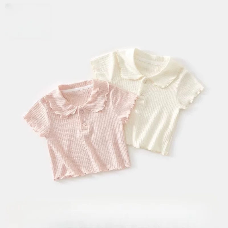 Girls Summer T-Shirt 2025 Korean Style Versatile Top