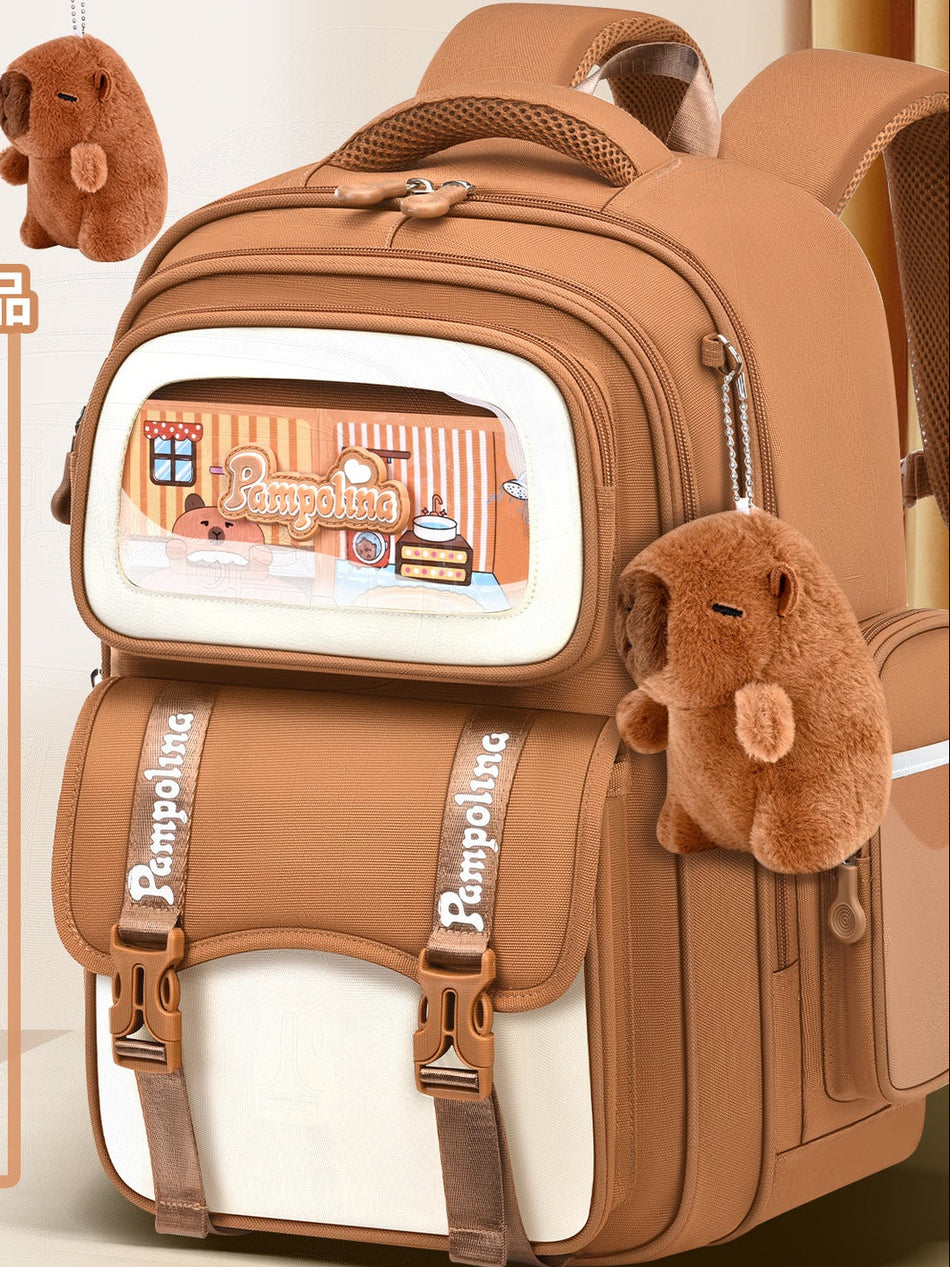 Pampolina Girls Schoolbag 2026 Spine-Protecting