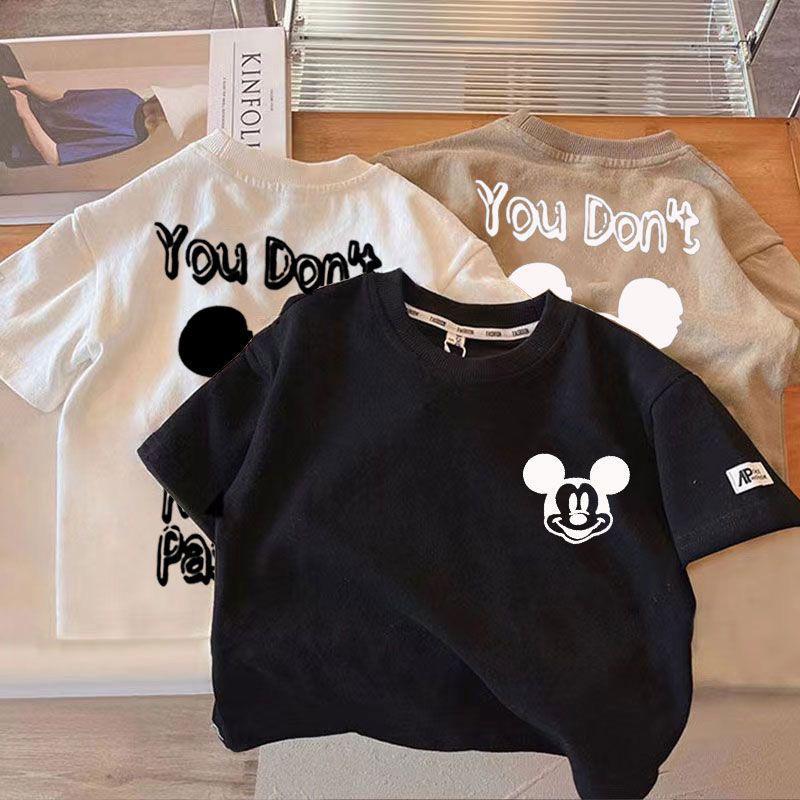 Kids Korean-Style Cotton T-Shirt 2026 Summer Top
