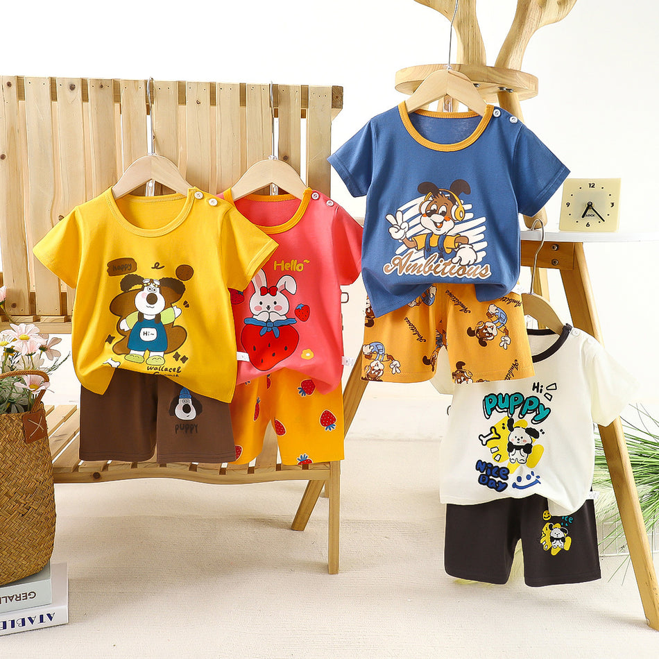 Kids Cotton Summer Short-Sleeve Set 2026