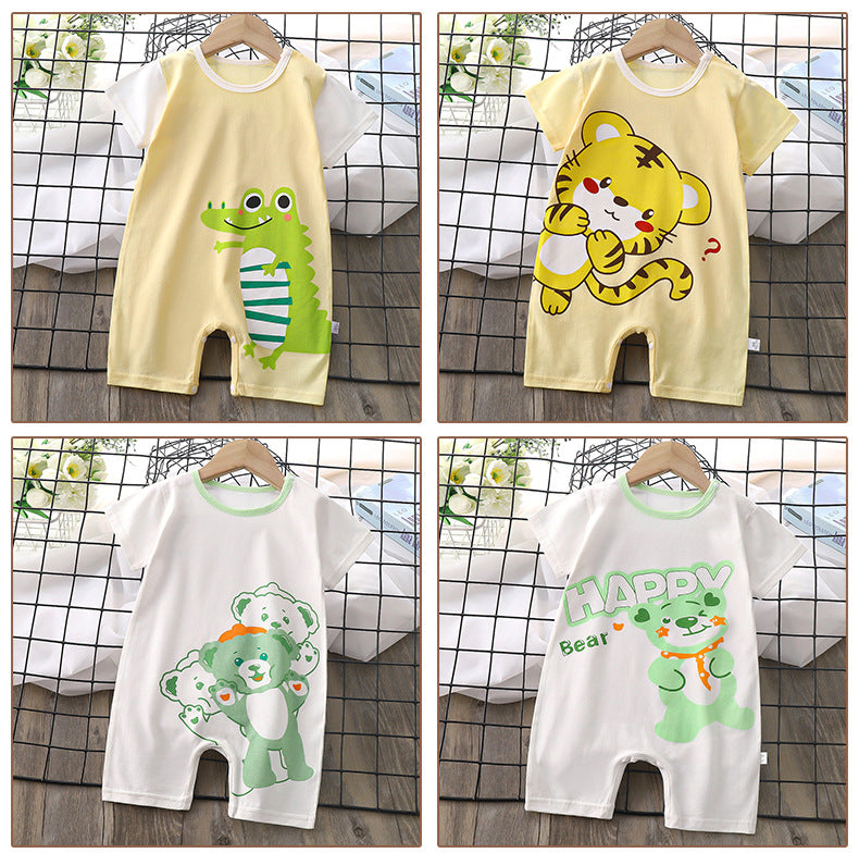 Baby Cartoon Summer Jumpsuit 2026 Soft & Thin