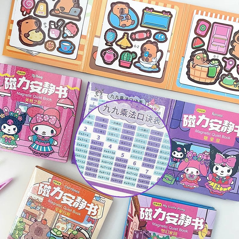 Kids Pocket Magnetic Quiet Book DIY Educational Toy
