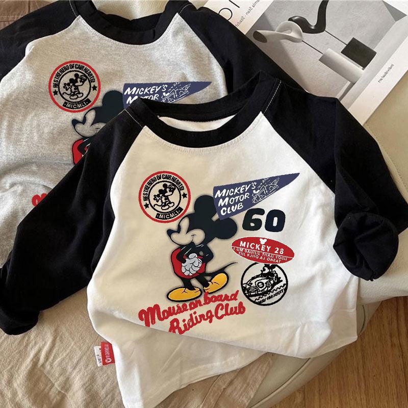 Boys Cotton Long-Sleeve T-Shirt 2025 Korean Style
