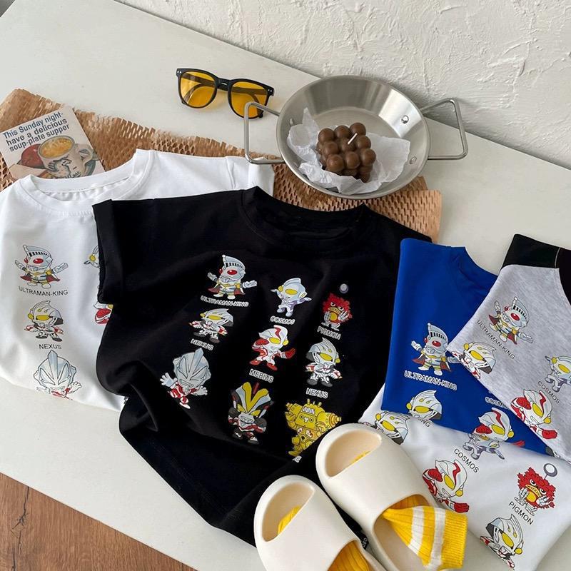 Kids Cotton Cartoon T-Shirt 2026 Summer Trendy Top
