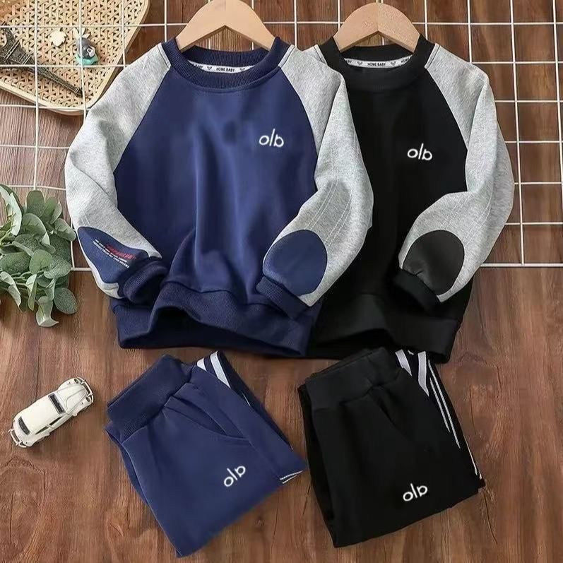 Boys’ 2025 Autumn Sports Sweat Two-Piece Set