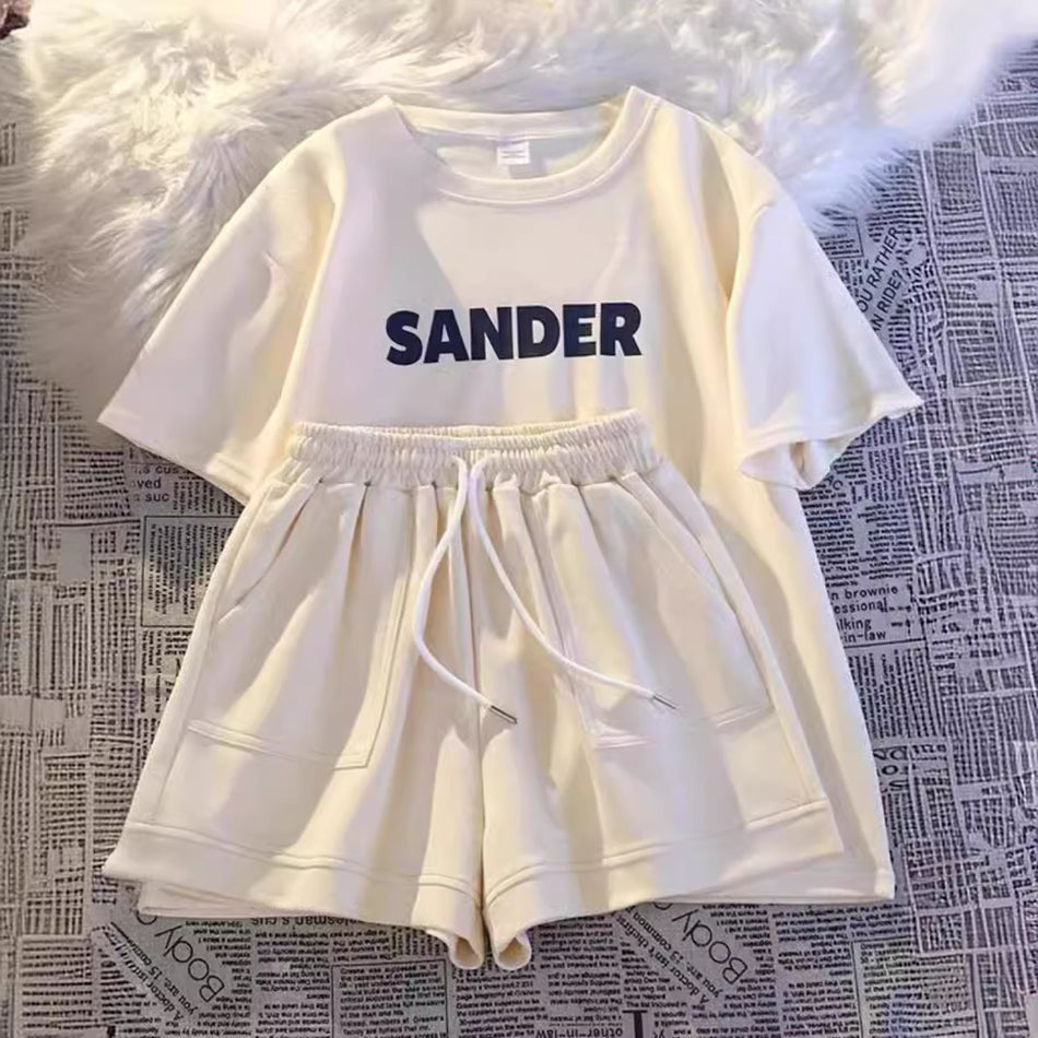 Girls’ Summer 2024 Korean-Style Two-Piece Set