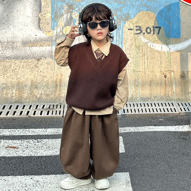 Boys’ Autumn 2025 Three-Piece Vest Suit