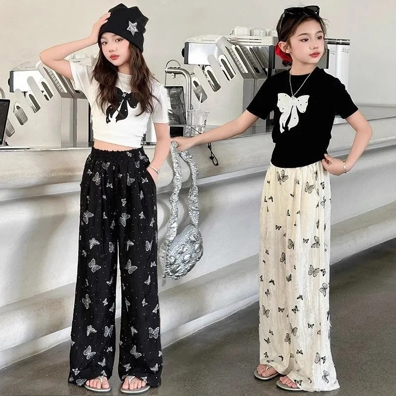 Girls Summer Printed Two-Piece Set 2025 – Casual Style