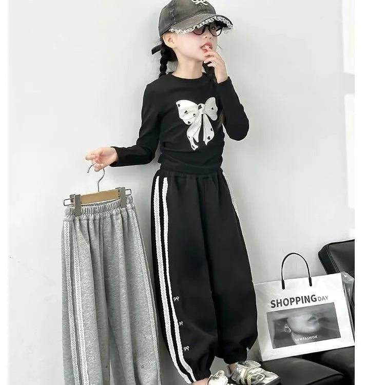 Girls 2024 Autumn Sports Two-Piece Set