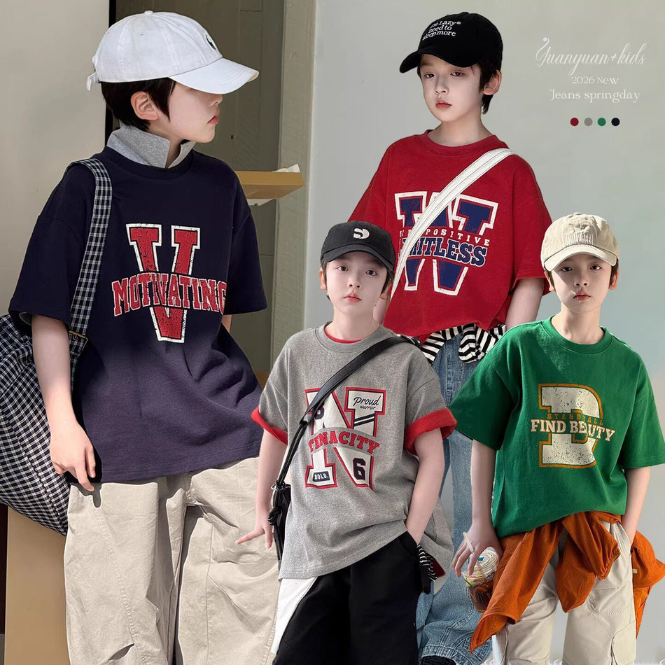 Kids’ Summer T-Shirt 2026 – Trendy Western Style