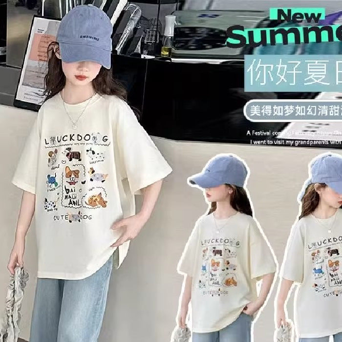 Girls’ Summer T-Shirt 2026 – Trendy Western Style Top
