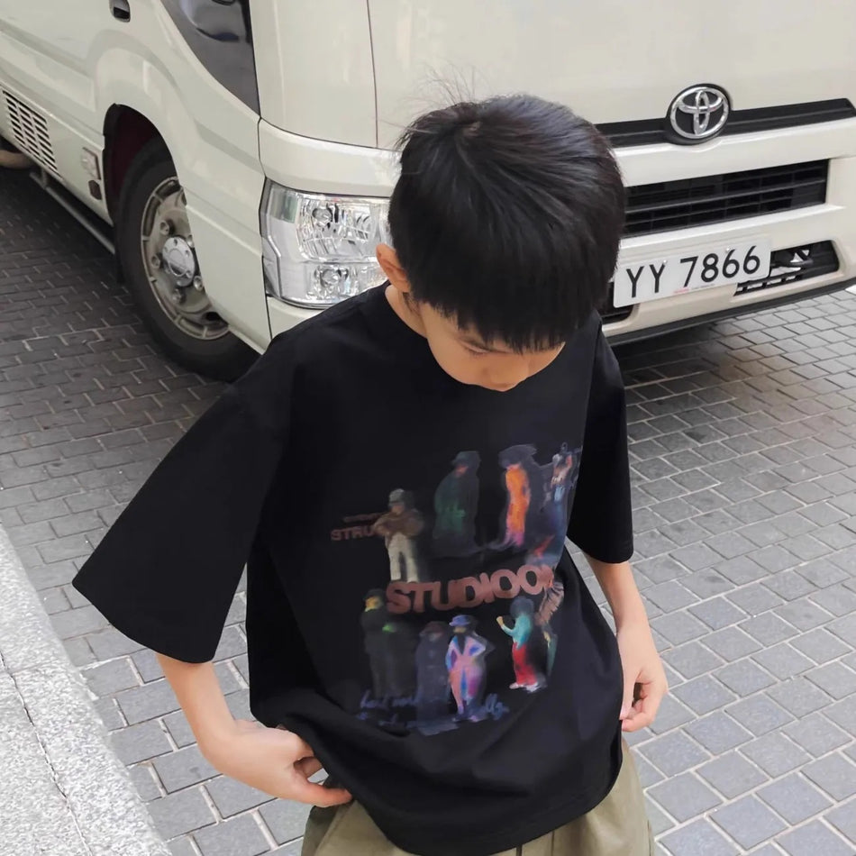 Boys’ Summer Cotton T-Shirt 2025 – Trendy Kids Top