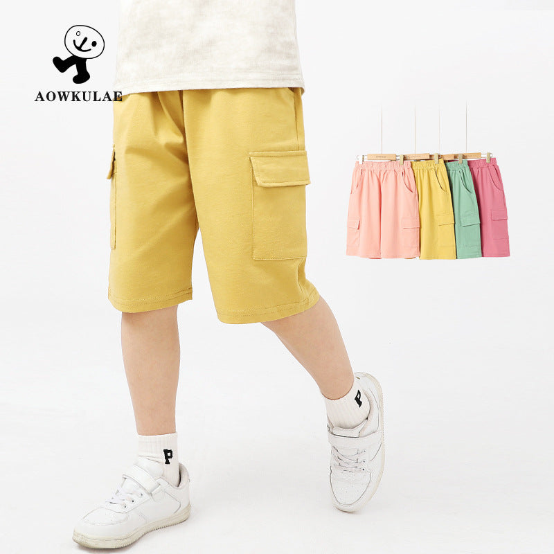 Girls’ Korean Summer Sports Shorts – Quick-Dry Pants