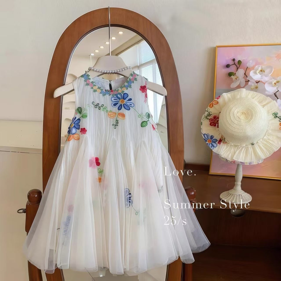 Girls Sleeveless Princess Vest Dress Summer New Style