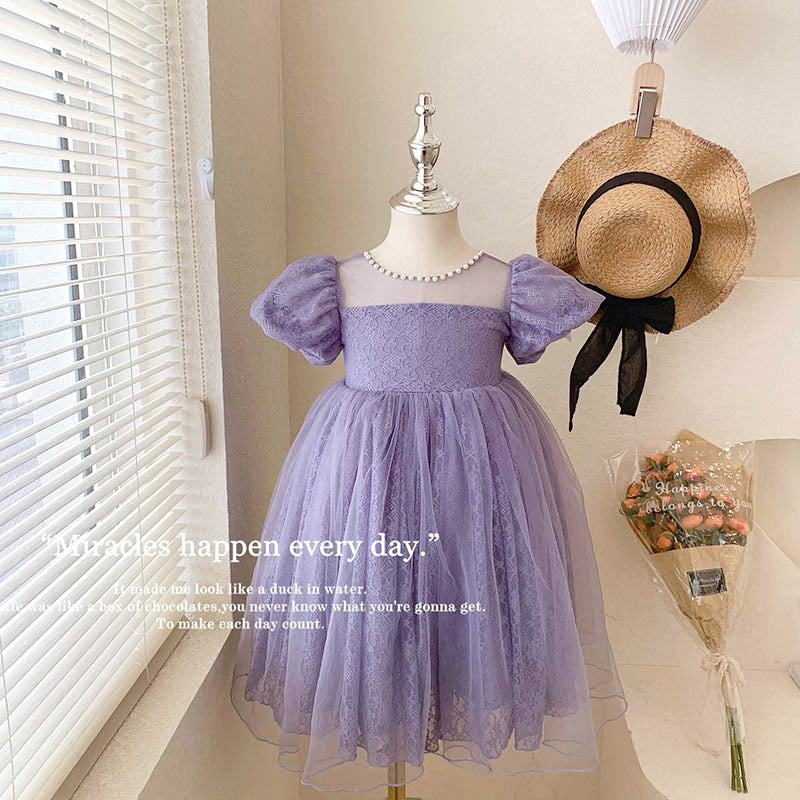 Girls Flower Girl Princess Dress Wedding Summer New
