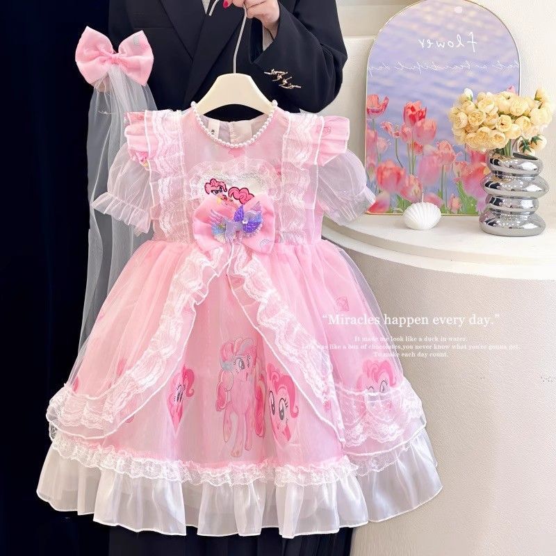 Girls Little Pony Lolita Princess Dress Summer