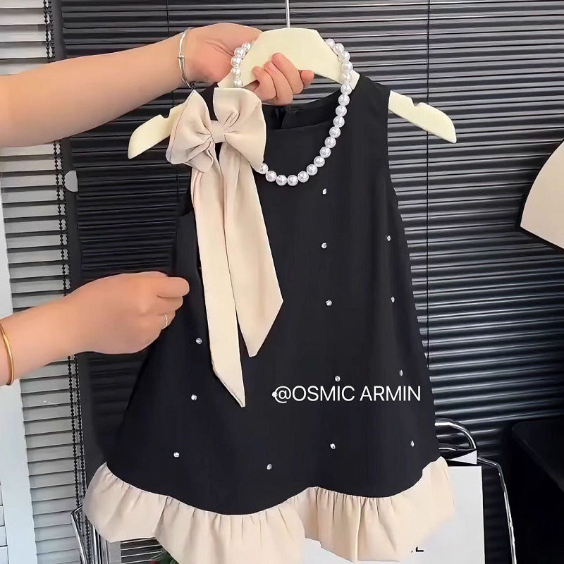 Girls Chanel Style Halter Princess Dress Summer