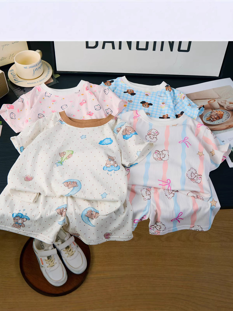 Sleepwear Collection: Elastic "Cloud Wrinkle" Cotton Suit